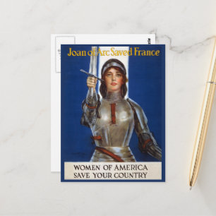 Jeanne d'Arc: De dienstmeid van Orléans, ridder he Briefkaart