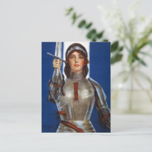Jeanne d'Arc: De dienstmeid van Orléans, ridder he Briefkaart