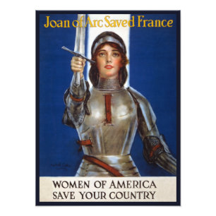 Jeanne d'Arc: De dienstmeid van Orléans, ridder he Foto Afdruk