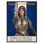 Jeanne d'Arc: De dienstmeid van Orléans, ridder he Fotobeeldje Magneet<br><div class="desc">Het WWI-poster met Jeanne d'Arc was een machtig propagandamiddel dat Amerikaanse vrouwen aanspoorde om de oorlogsinspanning te ondersteunen. Het afbeelding van Jeanne d'Arc, een legendarische Franse heldin die haar land naar de overwinning tegen de Engelsen leidde, werd strategisch gekozen om patriottisme en een gevoel van plicht te inspireren. De boodschap...</div>