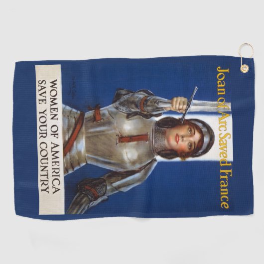Jeanne d'Arc: De dienstmeid van Orléans, ridder he Golfhanddoek (Horizontaal)