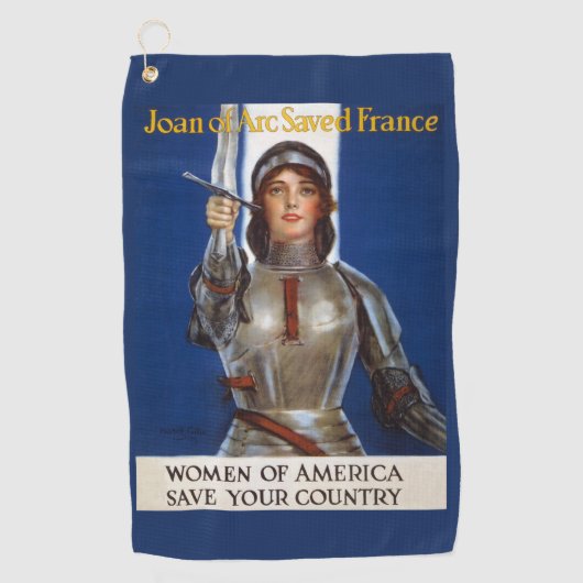 Jeanne d'Arc: De dienstmeid van Orléans, ridder he Golfhanddoek (Voorkant)