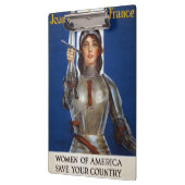 Jeanne d'Arc: De dienstmeid van Orléans, ridder he Klembord (Links)