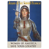 Jeanne d'Arc: De dienstmeid van Orléans, ridder he Klembord (Achterkant)