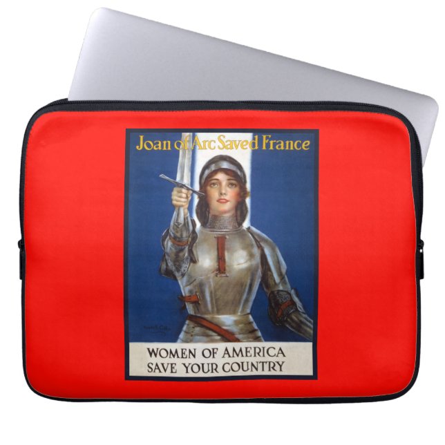 Jeanne d'Arc: De dienstmeid van Orléans, ridder he Laptop Sleeve (Voorkant)