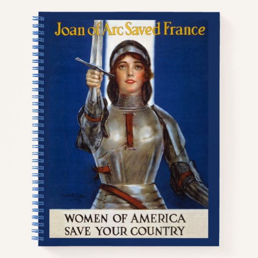 Jeanne d'Arc: De dienstmeid van Orléans, ridder he Notitieboek (Voorkant)