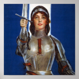 Jeanne d'Arc: De dienstmeid van Orléans, ridder he Poster