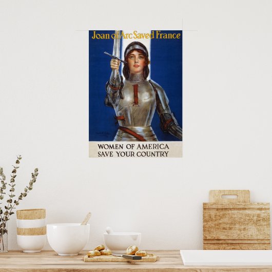 Jeanne d'Arc: De dienstmeid van Orléans, ridder he Poster (Keuken)