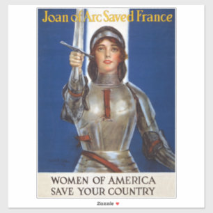 Jeanne d'Arc: De dienstmeid van Orléans, ridder he Sticker