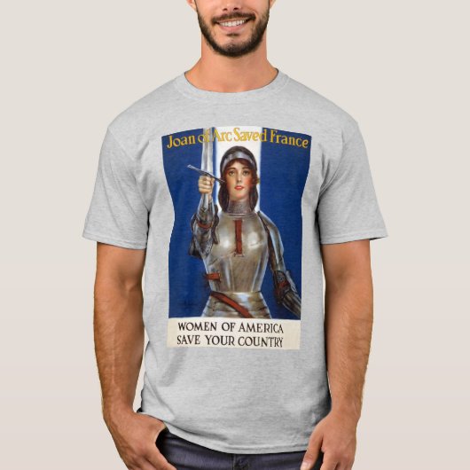 Jeanne d'Arc: De dienstmeid van Orléans, ridder he T-shirt (Voorkant)