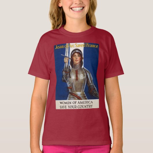 Jeanne d'Arc: De dienstmeid van Orléans, ridder he T-shirt (Voorkant)
