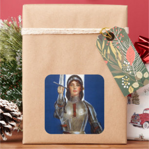 Jeanne d'Arc: De dienstmeid van Orléans, ridder he Vierkante Sticker