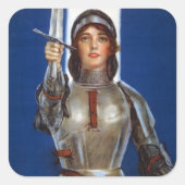 Jeanne d'Arc: De dienstmeid van Orléans, ridder he Vierkante Sticker (Voorkant)