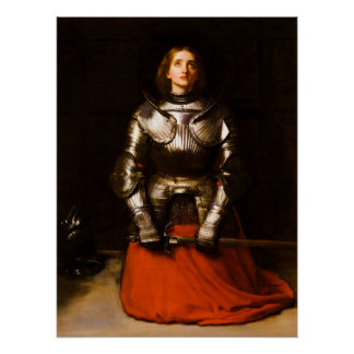Jeanne d'Arc door John Everett Millais, 1865 Perfect Poster
