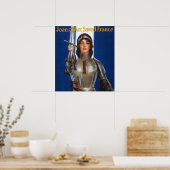 Jeanne d'Arc Franse heldin ridder nationale held Poster (Keuken)
