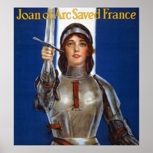 Jeanne d'Arc Franse heldin ridder nationale held Poster (Voorkant)