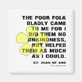 Jeanne d'Arc helpt arme mensen Magneet (Voorkant)