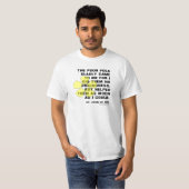 Jeanne d'Arc helpt arme mensen T-shirt (Voorkant volledig)