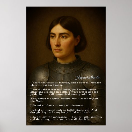 Jeanne d'Arc - Het testament van de meid Poster (Voorkant)