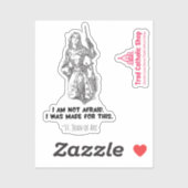 Jeanne d'Arc Ik ben niet bang voor het katholieke  Sticker (Vel)