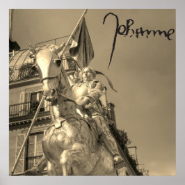 Jeanne d'Arc Johanna von Orléans Emmanuel Frémiet Poster