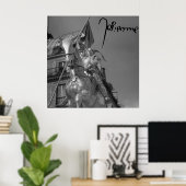 Jeanne d'Arc Johanna von Orléans Emmanuel Frémiet Poster (Thuiskantoor)