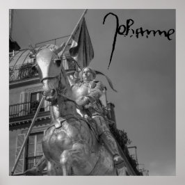 Jeanne d'Arc Johanna von Orléans Emmanuel Frémiet Poster