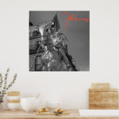 Jeanne d'Arc Johanna von Orléans Emmanuel Frémiet Poster (Keuken)