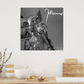 Jeanne d'Arc Johanna von Orléans Emmanuel Frémiet Poster (Keuken)