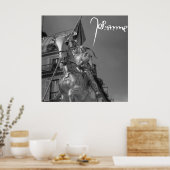 Jeanne d'Arc Johanna von Orléans Emmanuel Frémiet Poster (Keuken)