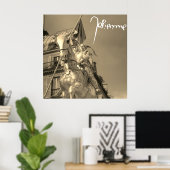 Jeanne d'Arc Johanna von Orléans Emmanuel Frémiet Poster (Thuiskantoor)