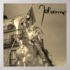 Jeanne d'Arc Johanna von Orléans Emmanuel Frémiet Poster