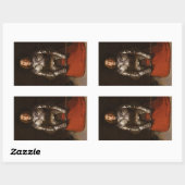 Jeanne d'Arc (John Everett Millais) Rechthoekige Sticker (Vel)