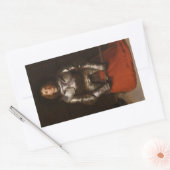 Jeanne d'Arc (John Everett Millais) Rechthoekige Sticker (Envelop)