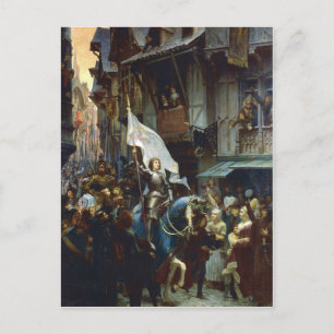Jeanne d'Arc komt Orléans binnen Briefkaart