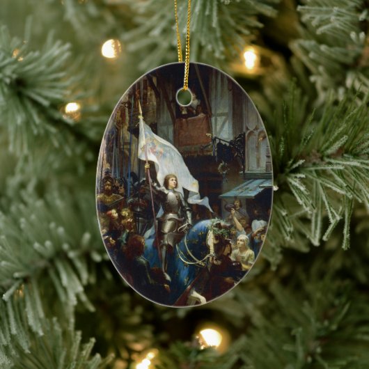 Jeanne d'Arc komt Orléans binnen Keramisch Ornament (Boom)