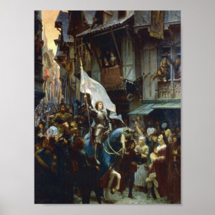 Jeanne d'Arc komt Orléans binnen Poster