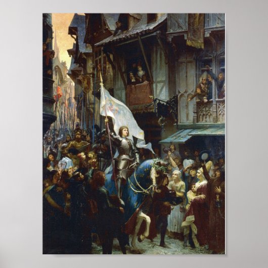 Jeanne d'Arc komt Orléans binnen Poster (Voorkant)