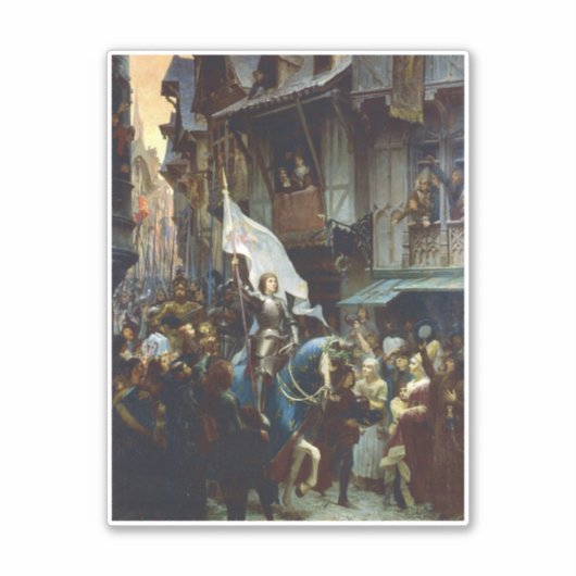 Jeanne d'Arc komt Orléans binnen Sticker (Voorkant)