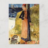 Jeanne d'Arc of Breton meisje dat Paul Gauguin dra Briefkaart (Voorkant)