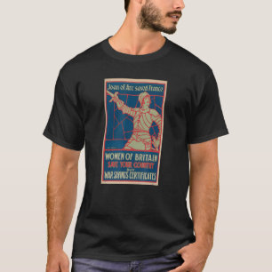 Jeanne d'Arc redde Frankrijk WO2 Propaganda Poster T-shirt