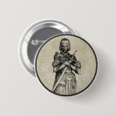 Jeanne d'Arc Ronde Button 5,7 Cm (Voorkant /achterkant)
