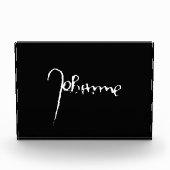 Jeanne d'Arc Saint Joan Heilige Johanna Signature Fotoblokken (Voorkant)