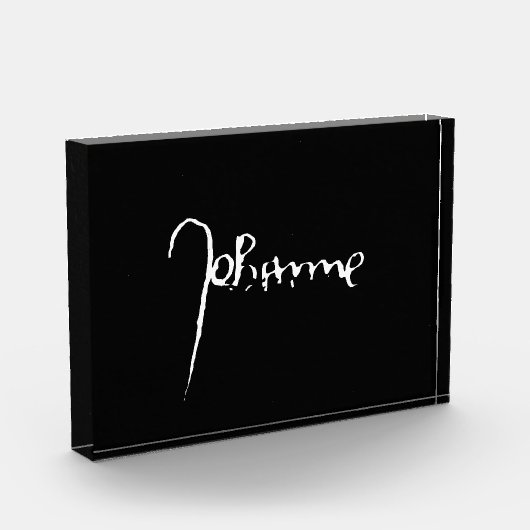 Jeanne d'Arc Saint Joan Heilige Johanna Signature Fotoblokken (Links)