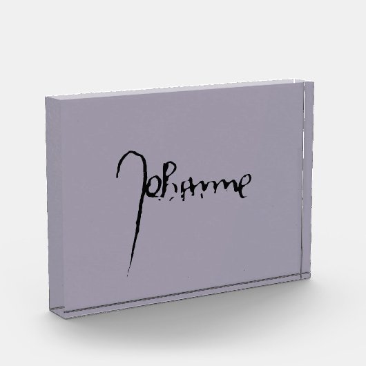 Jeanne d'Arc Saint Joan Heilige Johanna Signature Fotoblokken (Links)