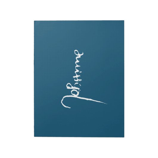 Jeanne d'Arc Saint Joan Heilige Johanna Signature Notitieblok (Linkerzijde)