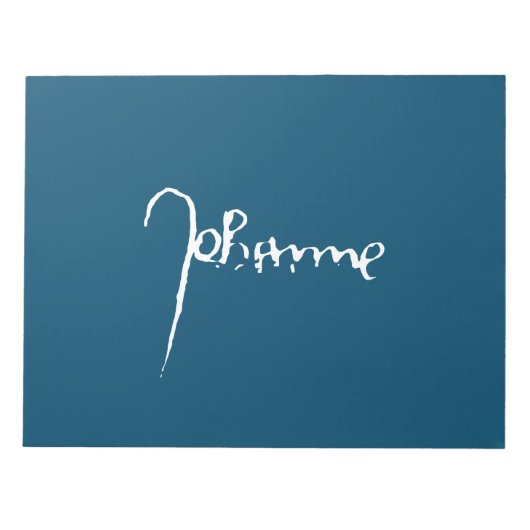 Jeanne d'Arc Saint Joan Heilige Johanna Signature Notitieblok (Voorkant)