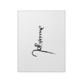 Jeanne d'Arc Saint Joan Heilige Johanna Signature Notitieblok (Linkerzijde)