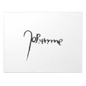 Jeanne d'Arc Saint Joan Heilige Johanna Signature Notitieblok (Voorkant)