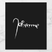 Jeanne d'Arc Saint Joan Heilige Johanna Signature Wijn Etiket (Enkel label)